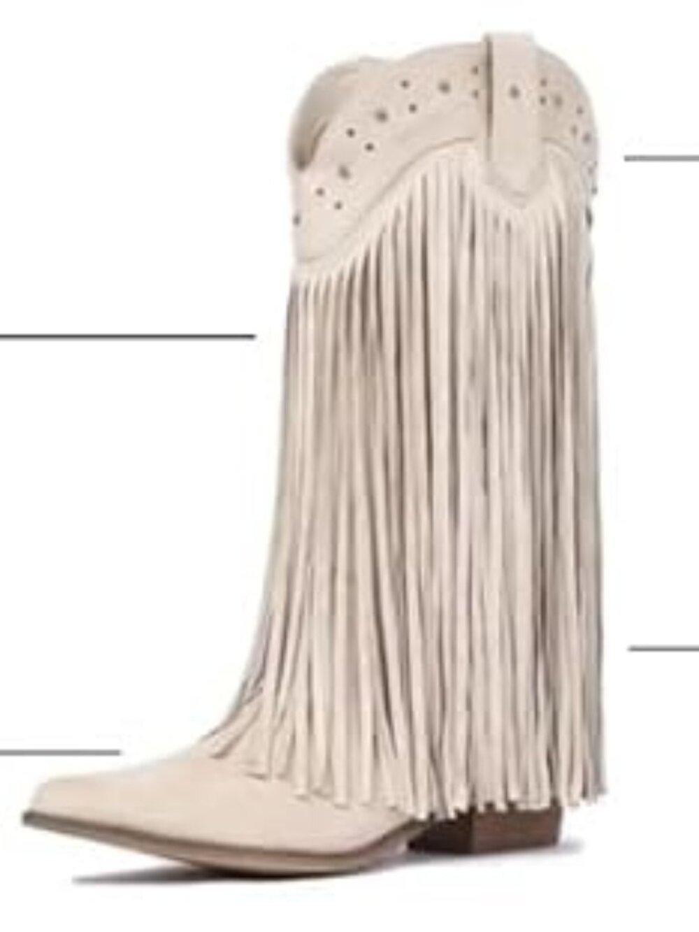 Women Western Cowboy Boots Pointed Toe Cowgirl Knee High Boots Pull - NWOT - 8
